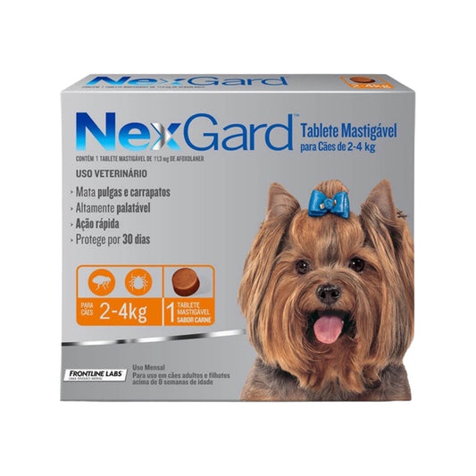 Nexgard Small Tableta De 2-4 Kg Grupo Boehringer Ingelheim.
