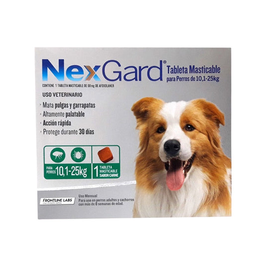 Nexgard Large Tableta De 10.1-25 Kg Grupo Boehringer Ingelheim.