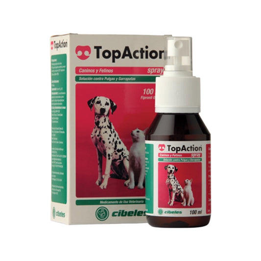 Topaction Spray 100 Ml (Fipronil-fenilpirazol) Laboratorio Cibeles