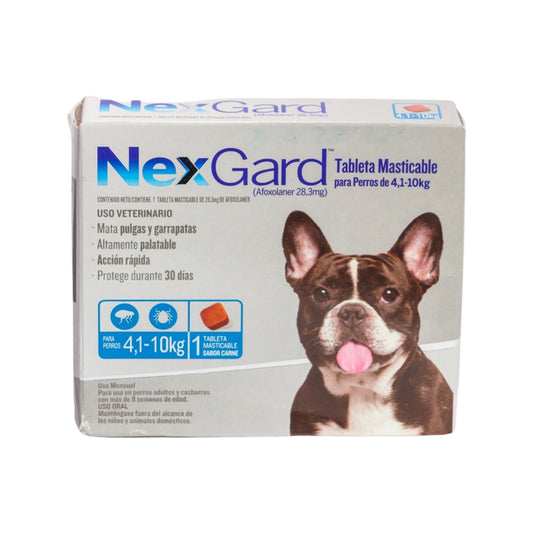 Nexgard Medium Tableta De 4.1-10 Kg Grupo Boehringer Ingelheim.