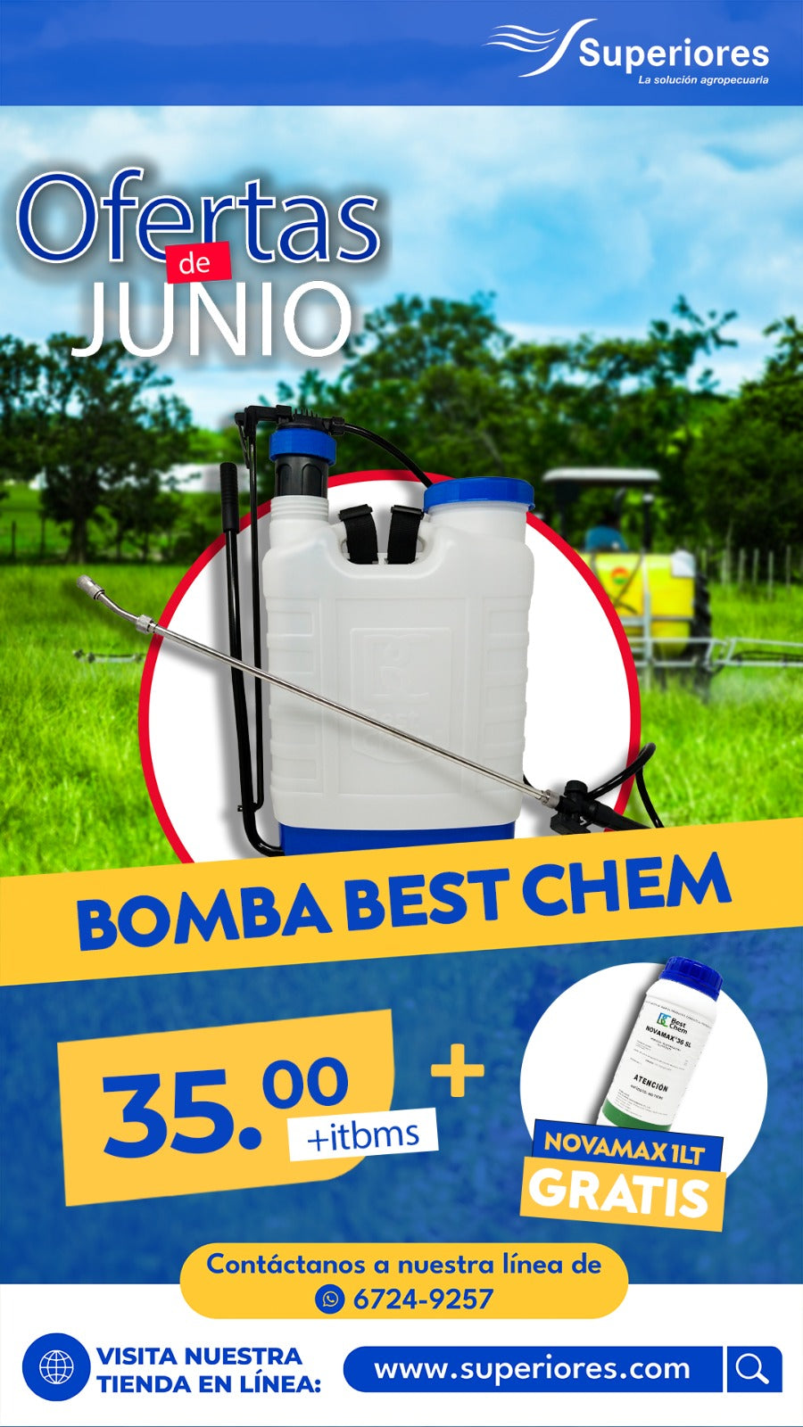 Bomba rociadora bestchem 20Lt Fertilizantes Superiores