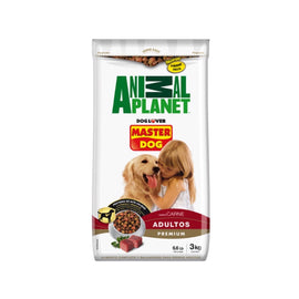Master Dog Adulto 3kg (Carne Arroz Veg) Animal Planet